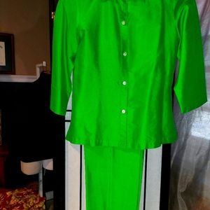 VINTAGE LAUREN RALPH LAUREN Silk Cocktail Pantsuit